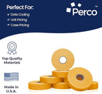 Perco Florescent Orange Pricing Labels for Monarch 1136 Price Gun - 8 Rolls, 14,000 Pricemarking Labels - with Bonus Ink Roll
