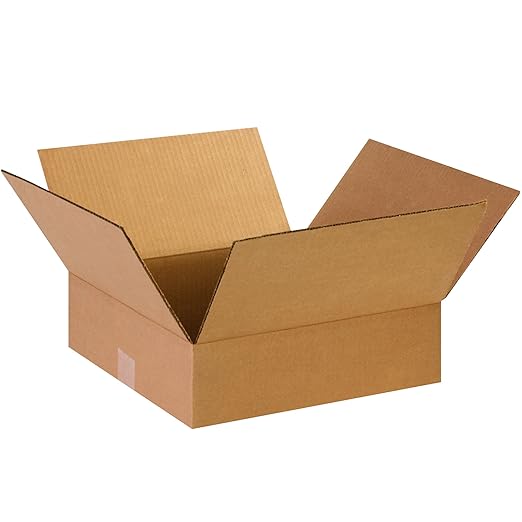 TAPE LOGIC 14 x 14 x 3 Corrugated Cardboard Boxes, Flat 14"L x 14"W x 3"H, Pack of 25 | Shipping, Packaging, Moving, Storage Box for Home or Business, Strong Wholesale Bulk Boxes