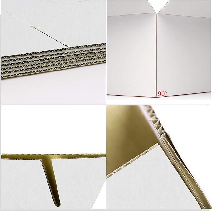 PETAFLOP 5x5x5 Shipping Boxes, Small White Corrugated Cardboard Box for Mailing, 25 Pack