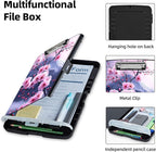 Clipboard with Storage Box & Pen Holder,Heavy Duty Clip Boards 8.5x11 for Nursing,High Capacity,School & Office Supplies,Cherry Blossom Mount