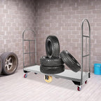 Heavy Duty, Narrow Aisle U-Boat Platform Truck, Premium Hand Truck Can Hold Loads Up to 2,000 Pounds, 15.7x64.6 Inch Steel Deck
