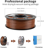 iSANMATE ASA Filament 1.75mm Brown 1KG, UV & Weather Resistant 3D Printer Filament Perfect for Outdoor Functional Parts, Dimensional Accuracy +/- 0.02mm, 1kg Spool (2.2lbs)