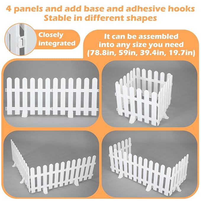 Short Dog Gate 19.7 x 78.7 Inch Adjustable Puppy Gate Indoor Folding Pet Door Small Dog Fence Freestanding Pet Barrier for Doorways Stairs Hallways