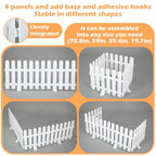 Short Dog Gate 19.7 x 78.7 Inch Adjustable Puppy Gate Indoor Folding Pet Door Small Dog Fence Freestanding Pet Barrier for Doorways Stairs Hallways
