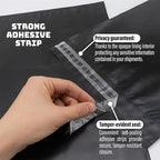 Poly Mailers 14.5x19 Inch 100 Pack - Waterproof Black Shipping Bags for Clothing & Packages, Strong Adhesive Sealing Mailing Envelopes for Small Business