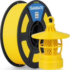 iSANMATE ASA Filament 1.75mm Yellow 1KG, UV & Weather Resistant 3D Printer Filament Perfect for Outdoor Functional Parts, Dimensional Accuracy +/- 0.02mm, 1kg Spool (2.2lbs)