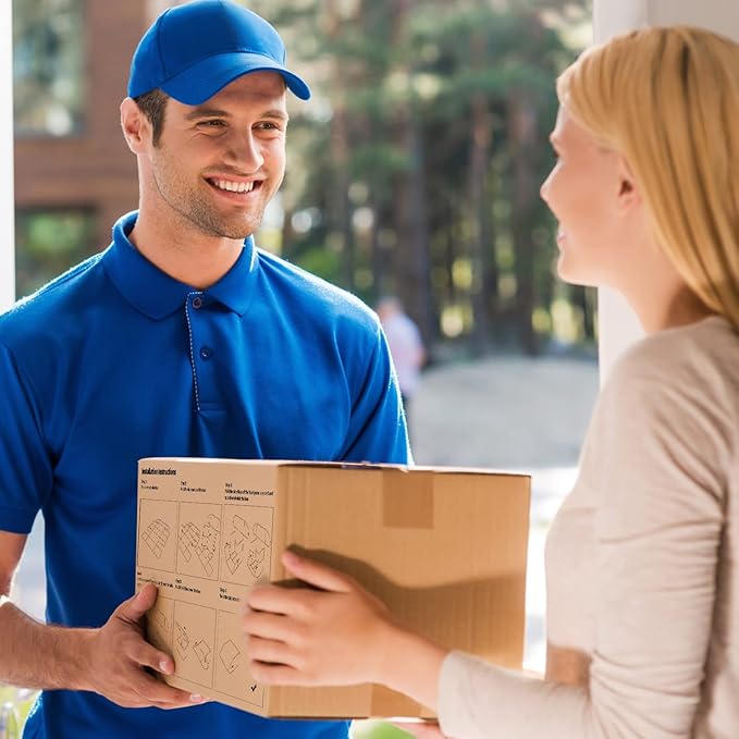 WIFTREY 6x4x4 Shipping Boxes 25 Pack for Small Business, White Small Corrugated Cardboard Boxes for Mailing, Packing, Shipping