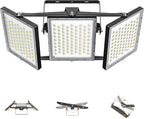 2025 Elite New Upgraded LED Flood Light Outdoor 450W 67500lm Stadium Flood Lights, 5000K D IP66 Waterproof Adjustable Floodlight for Street, Parking Lot