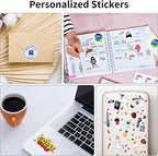 8.5" x 11" Full Sheet Label Sticker Paper for Laser & Inkjet Printers, Self Adhesive Printer Paper Shipping Labels, Printable White Matte Mailing Label Stickers(100 Sheets,100 Labels)