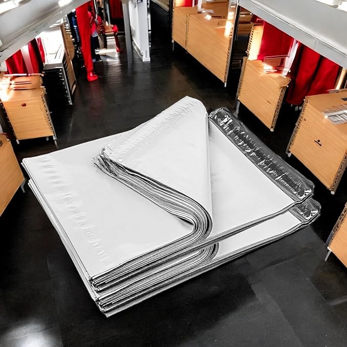 iMBAPrice Poly Mailers 14.5x19 Inch, 1000-Pack – Large #6 White Shipping Bags for Clothing, Strong Self-Seal Adhesive Envelopes, Waterproof Packaging Bags for Small Business
