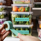 ChromaLabel 1 Inch Colored Masking Tape, Ideal for Kids, Clean Removal Labels - 500 Inch Roll (13.88 Yards) Masking Tape, Aqua