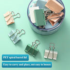 M&G Binder Clips 36 Pcs Colorful Assorted Size Clips, Extra Large Clips 2in*12Pc& Medium Clips 1.25in*24Pc, Boxed Paper Clips for Home, School and Office Supplies