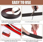 Floor Cord Cover Self Adhesive Cord Hider,3.3FT Cable Management, Extension Strip Protector for Wires, Prevent Cable Trips for Offices, Gyms, Exhibitions Cavity:0.3"(W) x 0.28"(H) Black Wood