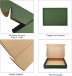25 Pack Corrugated Packaging Box Mailers Shipping, Green Recyclable Cardboard Small Gift Mailer Boxes for Shipping Packaging Craft Gifts Giving Products, Green (9 x 6 x 2 Inch)