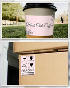 iEager 3" x 2" Thermal Labels, Rectangle Thermal Printer Stickers, Self-Adhesive Durable Sticker with Perforation Line, 500 Labels/Roll, Pink
