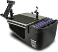AutoExec AE-GMCD-PI-PM-TAB-GT GripMaster Car Desk for Your Vehicle Workstation and Mobile Office, Grey with 400 watt Power Inverter, Phone Mount and Tablet Mount