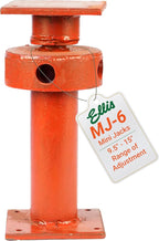 Ellis Manufacturing Adjustable Mini Screw Jack Post – House Jack for Foundation, Floor Leveling, and Concrete Bracing – 15,000 lb Max Load Capacity – 5.5" Adjustment