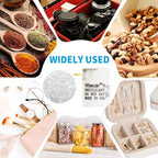 2 Gram 2500 Pack Silica Gel Canister, Desiccant Canister, Silica Gel Capsules, Desiccant Capsules, Moisture Absorbers for Food Storage, Food Safe Dehumidifiers Wisecan