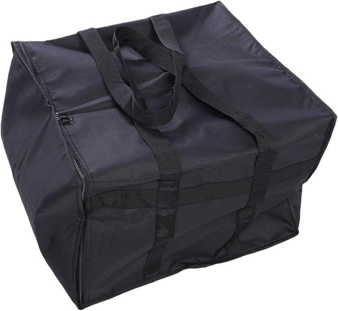 TOPINCN Insulated Pizza Delivery Bag, Thermal Food Carrier for Hot and Cold Storage Large Capacity Reusable Warming Bag Foldable for Grocery Shopping