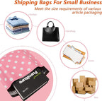 Thank You Poly Mailers 10x13 Inch 25 Pcs - Pink Dots printed Shipping Bags, 2.4mil Thickness, Waterproof and Tear Resistant Mailing Envelopes, Self-Sealing Packaging Bags for Small Business