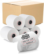 10 Rolls – 3 1/8" x 119' Thermal Receipt Paper Rolls | BPA Free | Compatible Paper for Clover Station, Epson POS Printers & Cash Registers