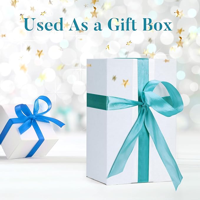 Shipping Boxes 9x6x4 Set of 6, White Corrugated Cardboard Box for Mailing Business Packaging