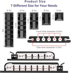 ELII 327 PCS Cable Management Kit 4 Cable Cable Sleeves,65 Cable Clips with 13Cord Holders,25 Roll Cable Organizer Straps,200 Fastening Cable Ties,20 Cable Zip Tie Mounts for Computer (Black)