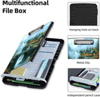 Clipboard with Storage Box & Pen Holder,Heavy Duty Clip Boards 8.5x11 for Nursing,High Capacity,School & Office Supplies,Mountain Cottage Bridge