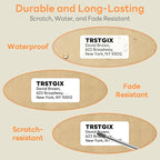 2" x 1" Direct Thermal Labels, Strong Adhesive Barcode & Address Stickers Compatible with Zebra, Rollo, Munbyn & Most Desktop Thermal Printers (12 Rolls, 1300 Labels/Roll, 15600 Total), TRSTGIX