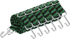 uxcell 6Pcs Adjustable Bungee Cords with Hooks, 79 Inch Flat Heavy Duty Elasticity Straps Rubber Bungee Cords with Buckle for Outdoor, Camping, Tarp, Bike Rack, Luggage, Black Green
