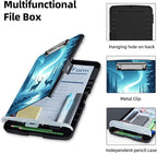 Clipboard with Storage Box & Pen Holder,Heavy Duty Clip Boards 8.5x11 for Nursing,High Capacity,School & Office Supplies,Northern Lights Deer Forest