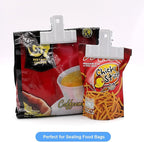 Coideal White Bull Clips Thickened - 10 Pack 3 Inch Long Large Metal Binder Paper Clips Clamps for Food Bags, Office & Home Kitchen (77 mm)