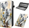 Car Registration and Insurance Holder, Leather Car Glove Box Organizer, Cool Car Accessories for ID, Driver's License Cards & Essential Document,business cards,Men&Women,Cute Three Bear