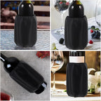 2Pcs Reusable Wine Cooler Sleeve Leakproof Insulated Gel Ice Packs for Wine and Beer Bottles Portable Bottle Cooler Bags for Camping and Outdoor Use
