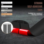 Floor Cord Cover Self Adhesive Cord Hider,20FT Cable Management, Extension Strip Protector for Wires, Prevent Cable Trips for Offices, Gyms, Exhibitions Cavity:0.39"(W) x 0.27"(H) Black