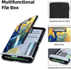 Clipboard with Storage Box & Pen Holder,Heavy Duty Clip Boards 8.5x11 for Nursing,High Capacity,School & Office Supplies,Blue Dragon Majesty