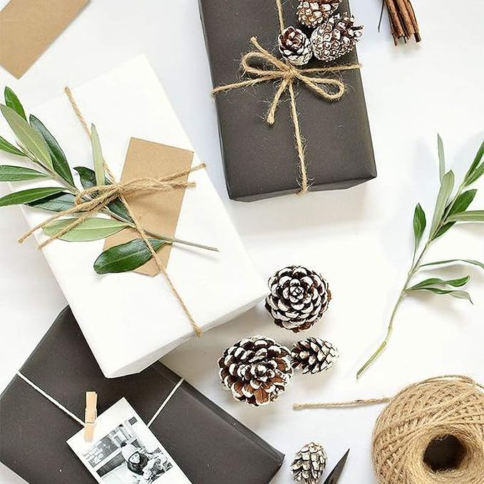 RUSPEPA Black Kraft Paper Roll - 24 inches x 100 feet - Recyclable Paper Perfect for for Crafts, Art, Wrapping, Packing, Postal, Shipping, Dunnage & Parcel