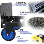 3 in 1 Convertible Hand Truck Dolly Cart with Wheels Collapsible/Folding handtruck Dolly / 2 Straps/Adjustable Height/for Luggages/Cartons/Warehouse/Supermarket/Office / 500 Lbs Load