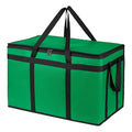 Bodaon Insulated Food Delivery Bag, XXXL Pizza Delivery Bags for Hot/Cold Food, Commercial, Large Capacity Reusable Warming Bag, Catering Cooler Bag for Delivery, Warmers for Parties (Green, 1Pk)
