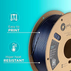 Polymaker PolyLite Dark Blue 3D Printer PETG Filament 1.75mm 1kg, Legacy PETG Formula, Reliable Everyday Filament, Strong Layer Bonding, Compatible with Most 3D Printers