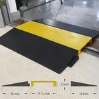 Assemble Threshold Bridge Ramp,1 Large Channel Floor Wire Hose Cord Cable Protector, Doorway Ramp for Cars Wheelchairs, ADA Compliant Driveway Road Hump, Traffic Speed Bump