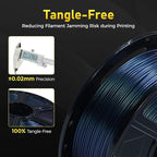 FLASHFORGE Rapid PETG Filament 1.75mm Burnt Titanium, 600mm/s Fast Printing, 3D Printer Filament 1kg Spool, Dimensional Accuracy +/- 0.02mm, Changing Colors with Light, Perfectly Hide The Layer Line