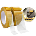 WINNOW Heavy Duty Double Sided Rug Tape 1 Inch / 2 Inch x 66 Feet – Carpet Tape Gripper for Wood, Tile & Carpet, Non‑Slip, Strong Hold, Removable, 2 Rolls