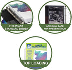 Samsill Heavy Duty Sheet Protectors for 3 Ring Binders, 8.5 x 11 Clear Page Protectors, Plastic Sleeves & Report Covers, Acid Free Archival Safe Document Protectors