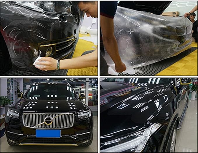 DIYAH Extra Thick Clear Paint Protection Bulk Vinyl Wrap Film with Hand Tools (84" X 48" / 7 FT X 4 FT)