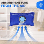 100g [ 24 Packs] Rechargeable Desiccant Packs for Storage, Color Indicating Silica Gel Desiccant Packets, Moisture absorbers for Storage,Dehumidifier bag for Closets,Cars,Storage Bins
