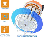 NS 100W LED Temporary Work Light,15500 Lumen Daylight White 5000K, IP64 Dust & Waterproof,Stainless Steel Cover for High Bay Construction Jobsite Workshop
