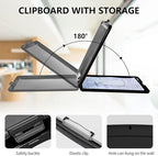A4 Clipboards,Heavy Duty Waterproof Nursing Plastic Folder Clipboard with Storage Clip Boards,File Folder Storage Box Clipboard Case for Teacher,Doctor,Offices,Cute Cats