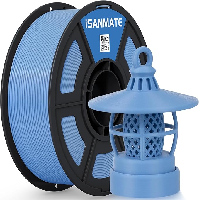 iSANMATE ASA Filament 1.75mm Marina Blue 1KG, UV & Weather Resistant 3D Printer Filament Perfect for Outdoor Functional Parts, Dimensional Accuracy +/- 0.02mm, 1kg Spool (2.2lbs)