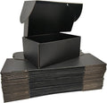 Small Black Shipping Boxes for Small Business Pack of 25-9x6x4 inches Cardboard Corrugated Mailer Boxes for Shipping Packaging Craft Gifts Giving Products